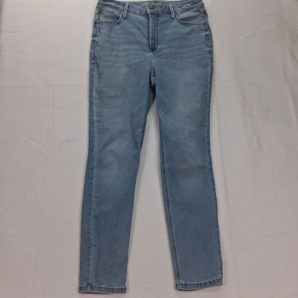 Simply Vera Vera Wang Jeans Womens 12 High Rise Skinny Light Blue EUC